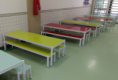 Conjunto p/ refeitório infantil com 2 bancos (Marca: MA - Modelo: REF-INF)